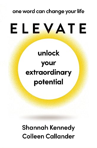 Book cover for "Elevate" with yellow circle and black text.