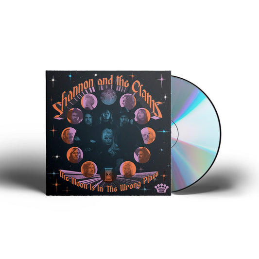 CD case and disc for Shannon & The Clams’ album, “The Moon Is In The Wrong Place.”