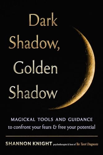 Book cover with gold text and a crescent moon against a black background.