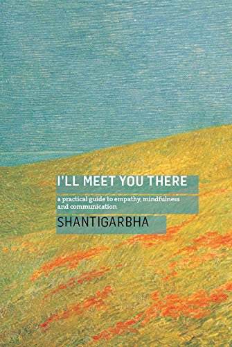 Book cover with teal and yellow textured paint, title “I’ll Meet You There”.