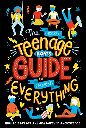 Book cover with illustrated boys in dynamic poses and colorful text.