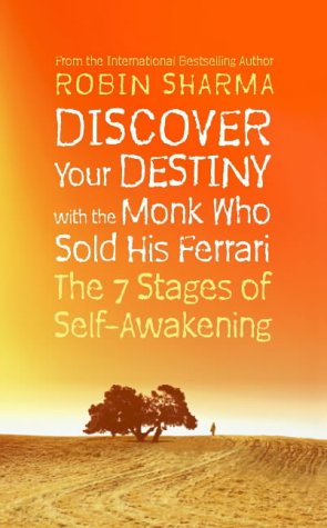 Book cover with orange gradient, title, and a distant landscape.