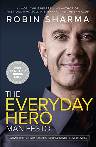 Book cover featuring author Robin Sharma’s portrait and bold yellow title text.