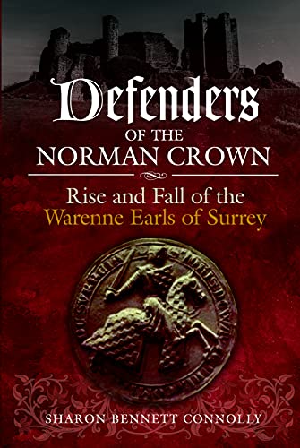 Book cover: "Defenders of the Norman Crown" with castle ruins and a knight’s seal.