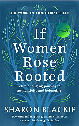 Book cover featuring a stylized tree silhouette with white text on a blue background.