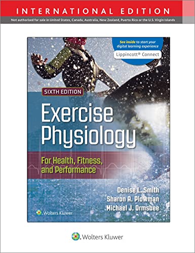 Textbook cover: “Exercise Physiology” with an athlete mid-air on a wave.