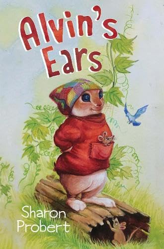 Book cover: a small, clothed hamster with a bird and mice.