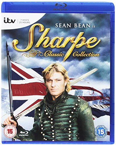 Blu-ray cover featuring Sean Bean in uniform with a sword and British flag background.