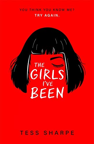 Book cover: red background, black silhouette of a woman’s head and title.