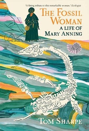 Book cover featuring a woman standing above a large whiteCSCLHBSSSCB-1838473501-1.jpg white fossil skeleton.