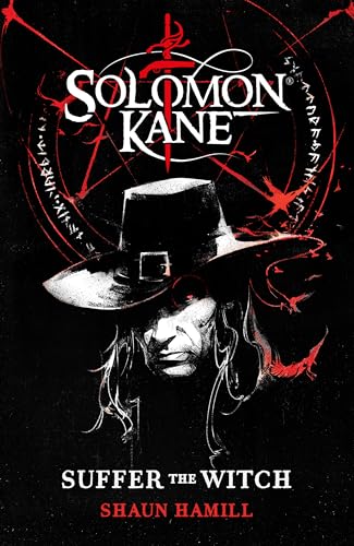 Book cover: Solomon Kane in a hat, red accents, dark background.