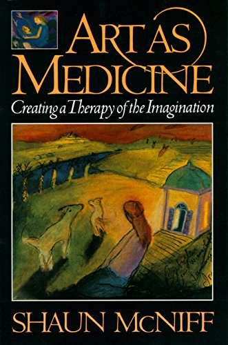 Book cover: “Art as Medicine” with painting of figure and dogs.