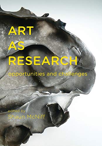 Book cover: "Art as Research" with a skull image overlay.