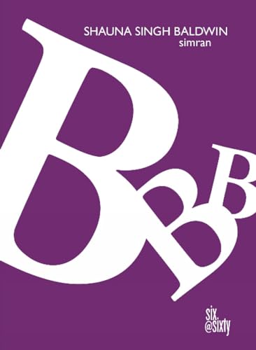 Purple book cover with a large white “B” and smaller text, “simran”.