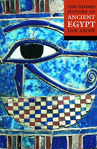 Book cover showing a blue mosaic Eye of Horus with title text above.
