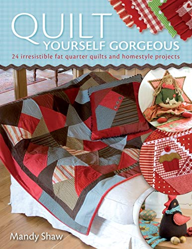 Book cover featuring colorful patchwork quilts and handmade decorative items.
