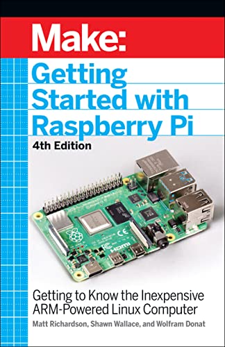 Book cover for “Getting Started with Raspberry Pi,” featuring a circuit board.