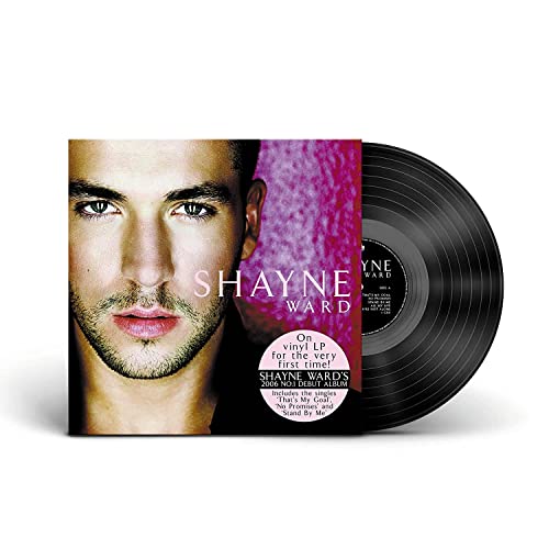 Shayne Ward album cover and black vinyl record on white background.