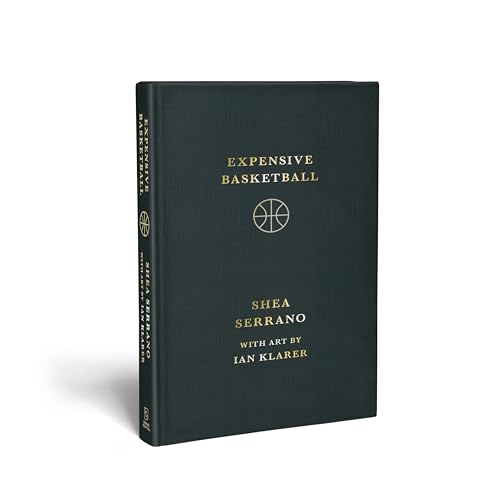 Dark blue book cover titled "Expensive Basketball" with a basketball graphic.
