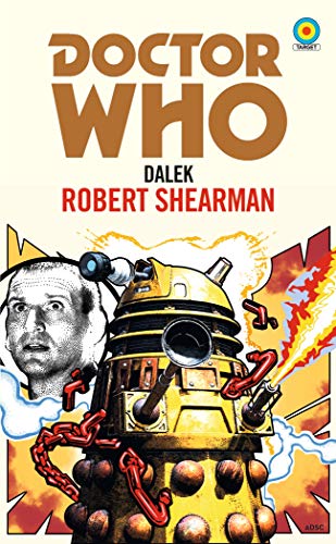Vintage Doctor Who book cover featuring a Dalek and a distressed face.