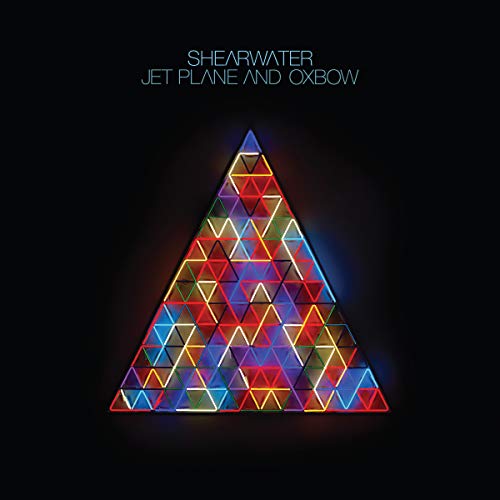 Shearwater album cover: a black background with a glowing, colorful triangle.