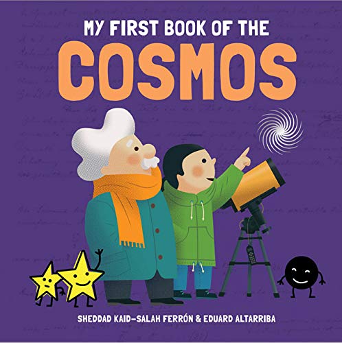 Children and an older man look at stars through a telescope.