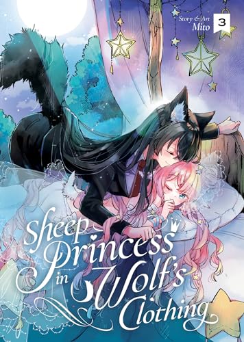 Manga cover: a pink-haired woman embraced by a dark-haired man with wolf ears.