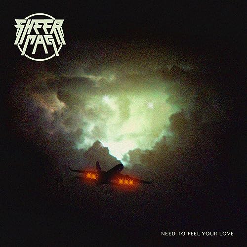 Album cover: dark sky, plane silhouette, band logo, and title text.