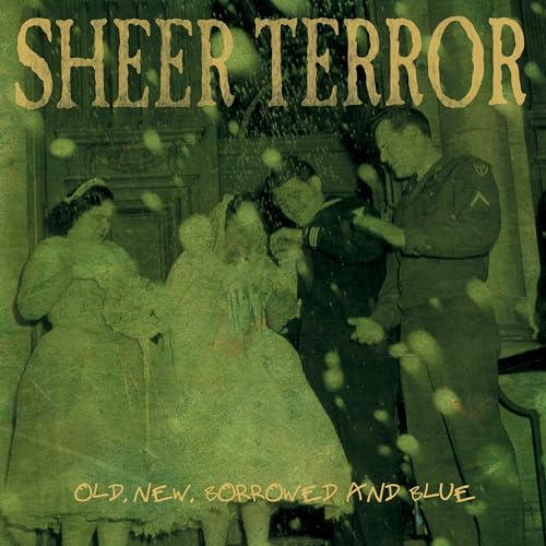 Sheer Terror vinyl album cover: wedding photo with green tint.