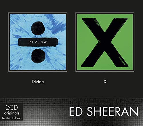 Ed Sheeran’s “Divide” and “X” album covers shown as a two-CD boxset.