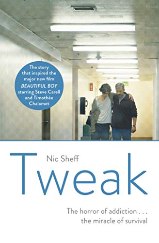 Book cover featuring a man supporting a younger person walking down a hospital hallway.