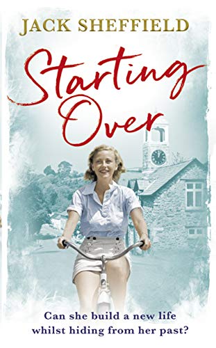 Book cover: woman riding bicycle in front of stone buildings.