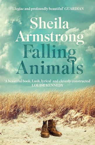 Book cover showing a pair of brown leather boots on sand before tall grass.