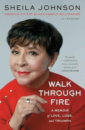 Book cover featuring Sheila Johnson, author of "Walk Through Fire.