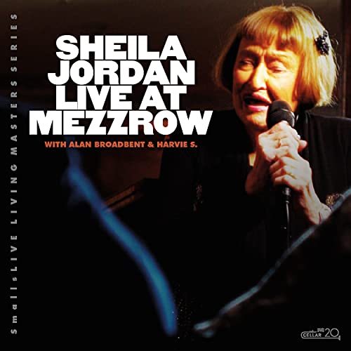 CD cover featuring jazz vocalist Sheila Jordan singing into a microphone.