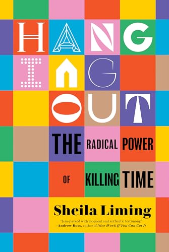Book cover with colorful geometric blocks and bold title: "Hanging Out.