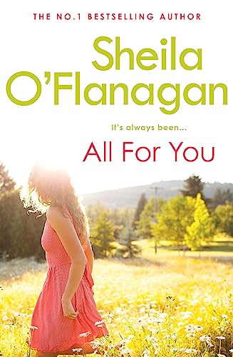 Book cover: woman in a field, title "All For You" by Sheila O'Flanagan.