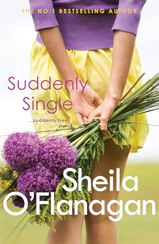 Book cover: woman holding flowers, text reads "Suddenly Single" and author's name.