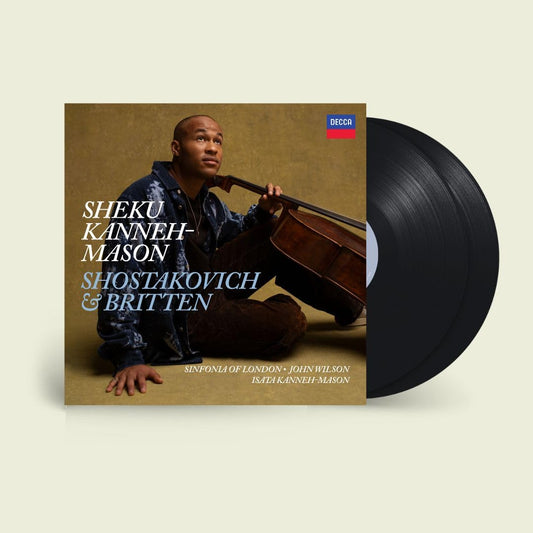 Vinyl record cover featuring cellist Sheku Kanneh-Mason in portrait.