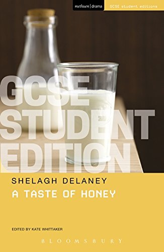 Book cover for “A Taste of Honey” GCSE student edition, yellow background.