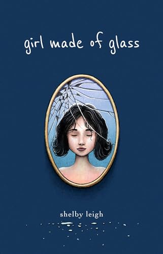 Book cover: woman’s face in cracked oval frame, eyes closed.