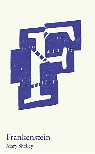 Book cover featuring a stylized blue letter F with stitches against a cream background.