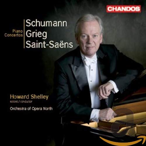 CD cover featuring Howard Shelley, pianist and conductor, in portrait.