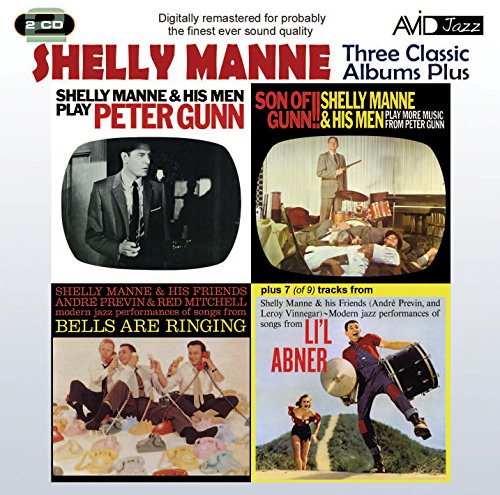 CD cover for Shelly Manne’s “Three Classic Albums Plus” with album art.