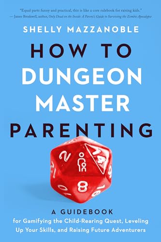 Book cover with blue background, white text, and a large red Dungeons & Dragons die.