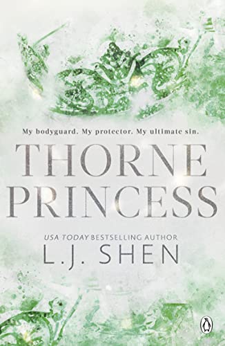 Book cover with green foliage, title "Thorne Princess" by L.J. Shen.