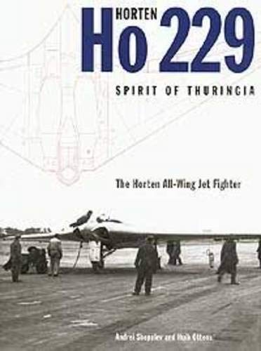 Book cover featuring the Horten Ho 229 jet fighter with people on an airfield.