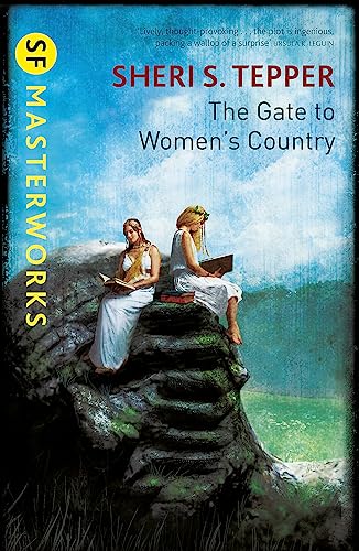 Two women in white dresses sit on a rocky outcrop reading books outdoors.