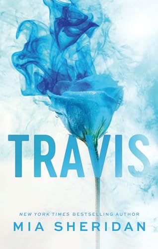 Book cover featuring a blue rose surrounded by swirling blue ink on white background.