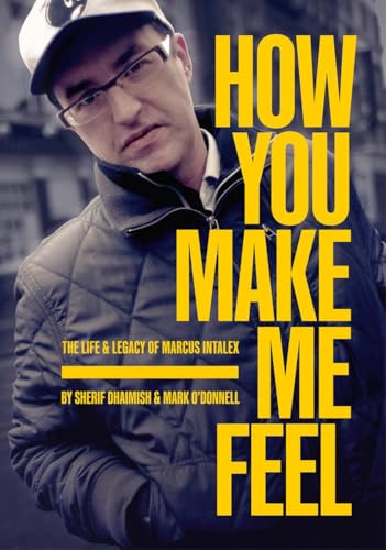 Book cover featuring a portrait of Marcus Intalex wearing glasses and a baseball cap.
